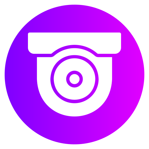 cámara de cctv Generic gradient fill icono