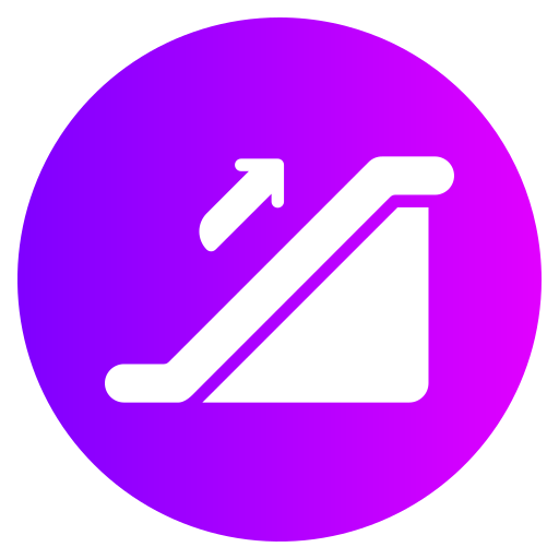 Escalator Generic gradient fill icon