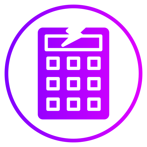 calculatrice Generic gradient fill Icône