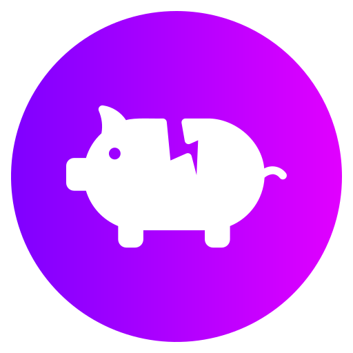 Piggy bank Generic gradient fill icon