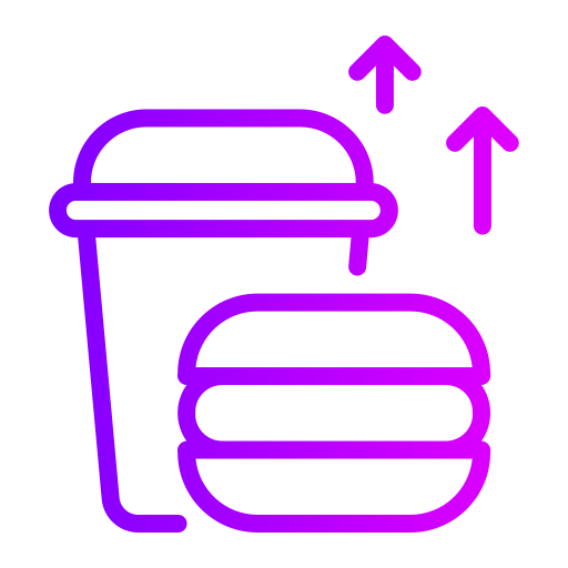 Fast food Generic gradient outline icon