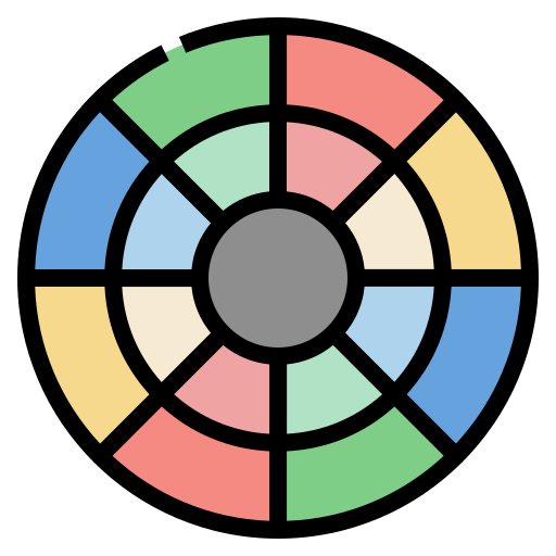kleurenpalet Generic color lineal-color icoon