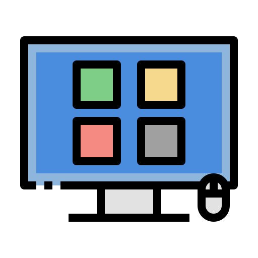 コンピュータグラフィックス Generic color lineal-color icon