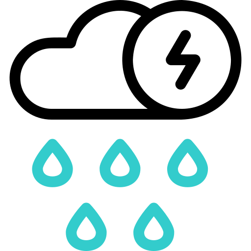 Rain Basic Accent Outline icon