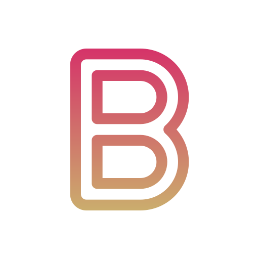 文字b Generic gradient outline icon