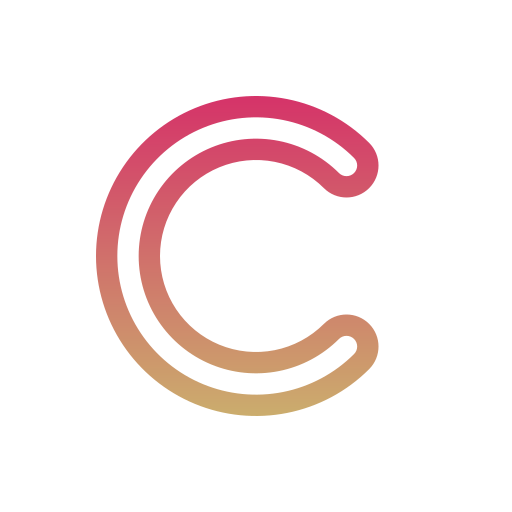 文字c Generic gradient outline icon