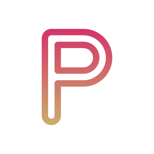 Letter p Generic gradient outline icon
