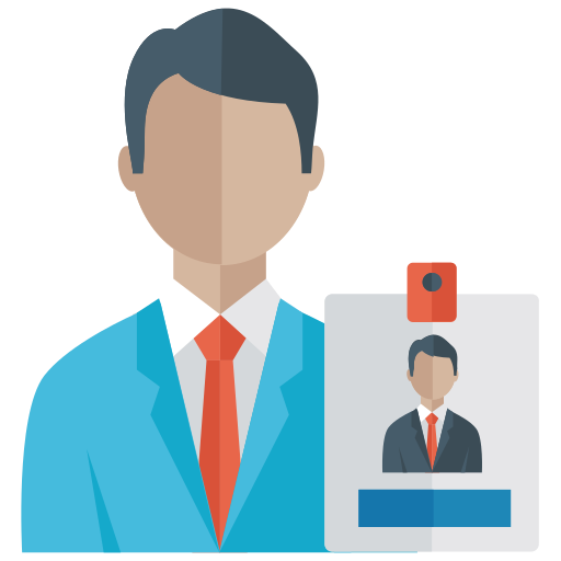 Employe card Generic color fill icon