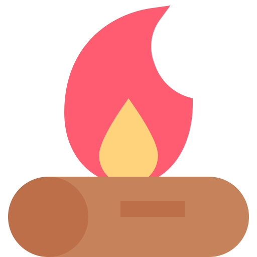 kościany ogień Generic color fill ikona