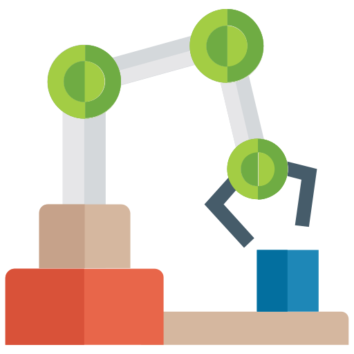 Industrial robot Generic color fill icon