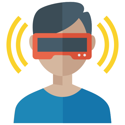 gafas de realidad virtual Generic color fill icono