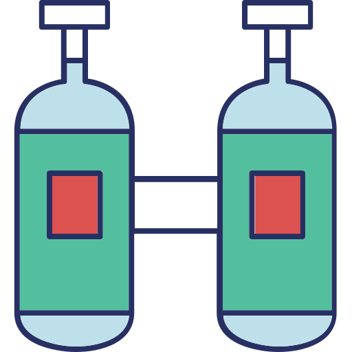 Кислородная маска Generic color lineal-color иконка