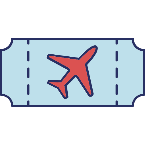 bilet na samolot Generic color lineal-color ikona
