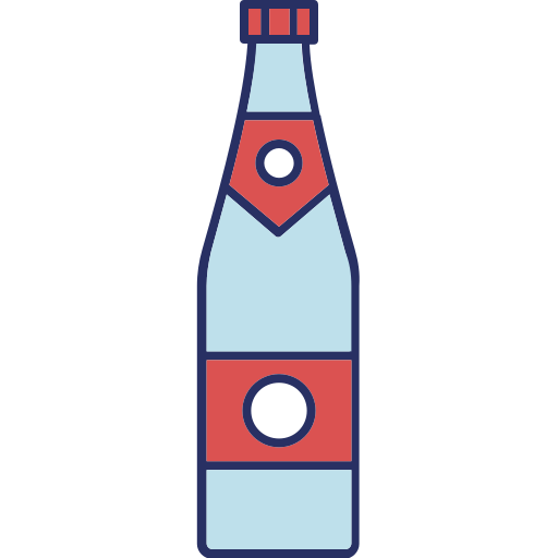 botella de cerveza Generic color lineal-color icono