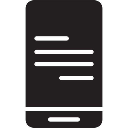 smartphone Generic black fill icoon
