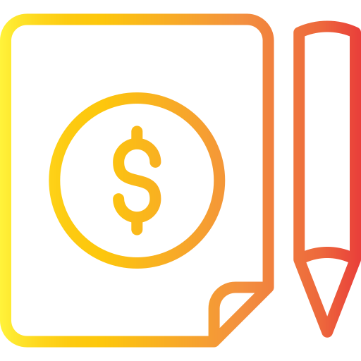 Document Generic gradient outline icon