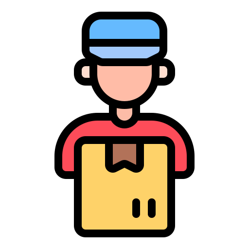 Delivery person Generic color lineal-color icon