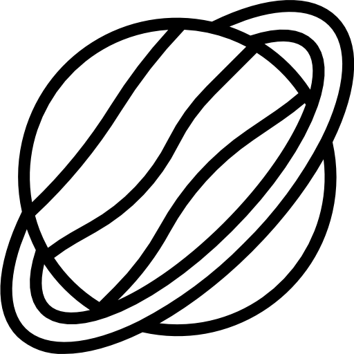saturn Aphiradee (monkik) Lineal ikona