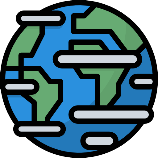 planet erde Aphiradee (monkik) Lineal Color icon