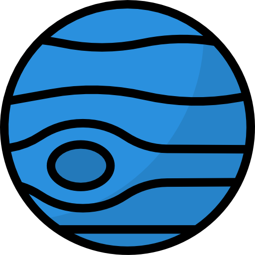 해왕성 Aphiradee (monkik) Lineal Color icon