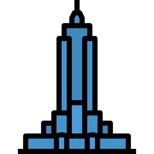 empire state building Aphiradee (monkik) Lineal Color icon