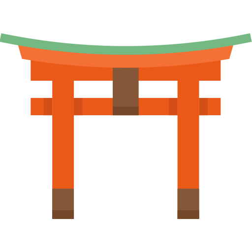 Itsukushima shrine Aphiradee (monkik) Flat icon