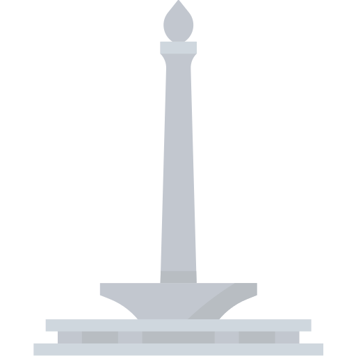 pomnik narodowy dżakarta Aphiradee (monkik) Flat ikona