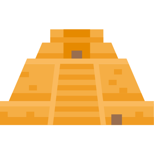 Pyramid of the magician Aphiradee (monkik) Flat icon