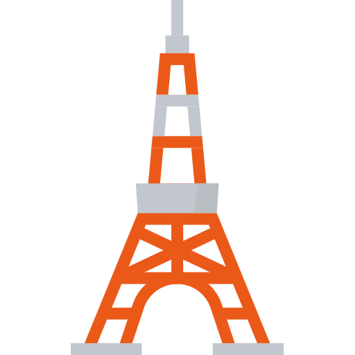 torre de tokio Aphiradee (monkik) Flat icono