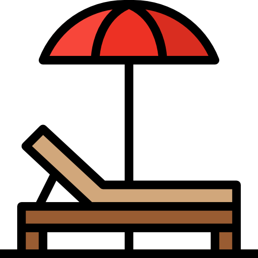 Sunbed Aphiradee (monkik) Lineal Color icon