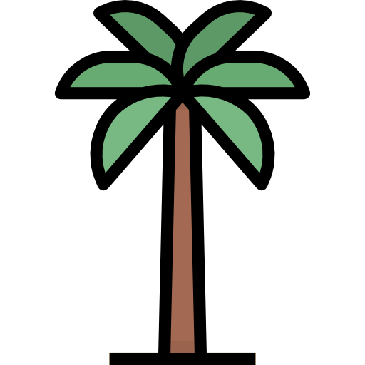 Palm tree Aphiradee (monkik) Lineal Color icon