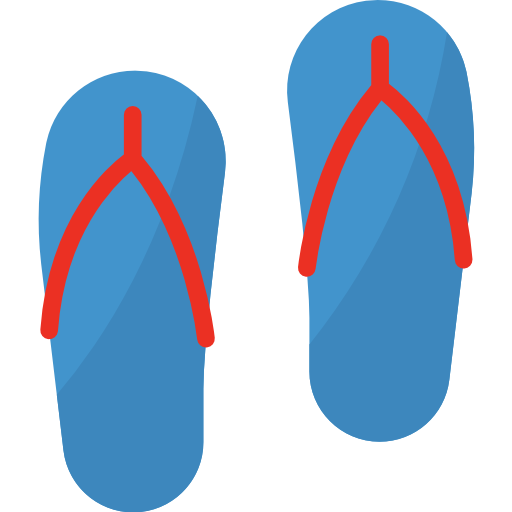 Flip flops Aphiradee (monkik) Flat icon