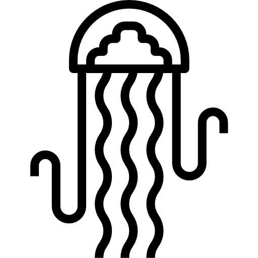 meduza Aphiradee (monkik) Lineal ikona