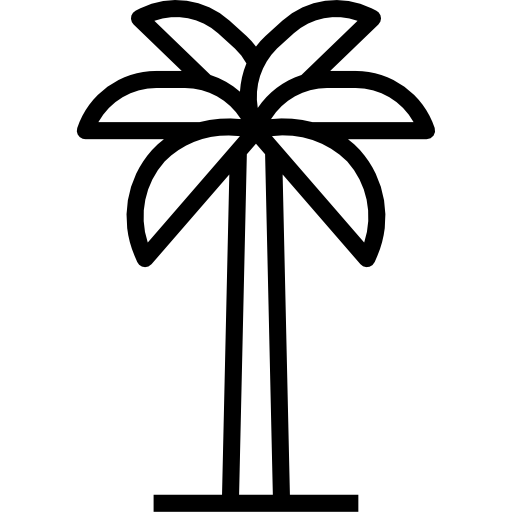 palmera Aphiradee (monkik) Lineal icono