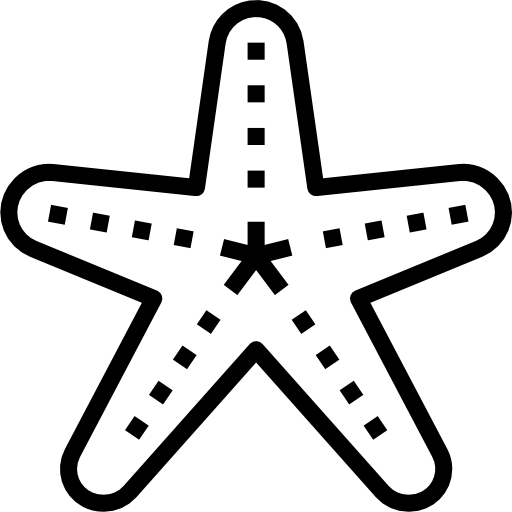 rozgwiazda Aphiradee (monkik) Lineal ikona