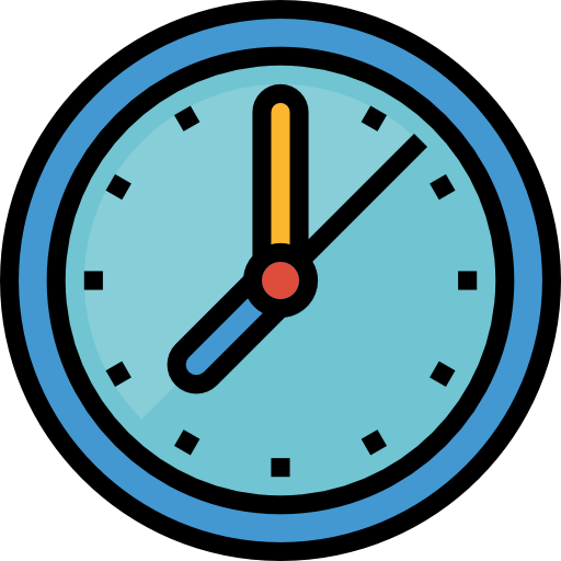 Clock Aphiradee (monkik) Lineal Color icon