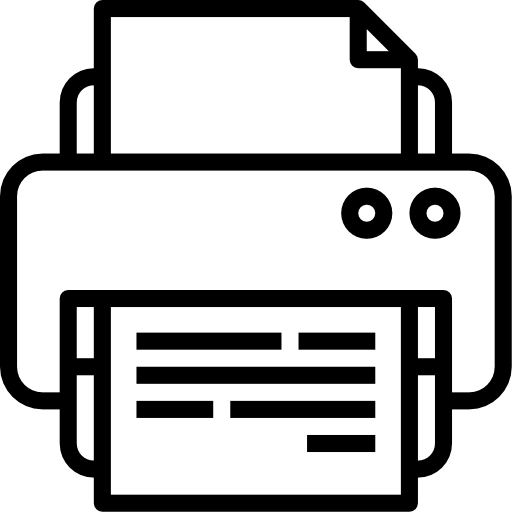 impresora Aphiradee (monkik) Lineal icono