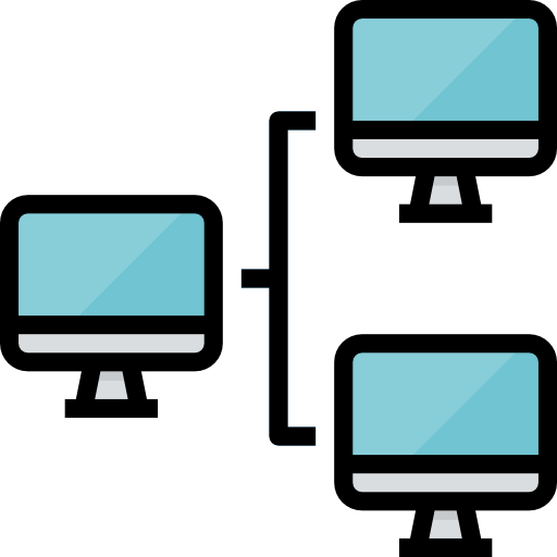monitor Aphiradee (monkik) Lineal Color ikona