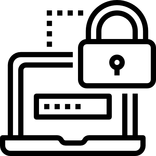 パスワード Aphiradee (monkik) Lineal icon