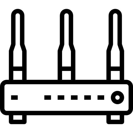 wifi router Aphiradee (monkik) Lineal icoon