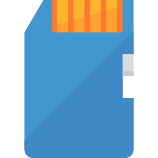 Memory card Aphiradee (monkik) Flat icon
