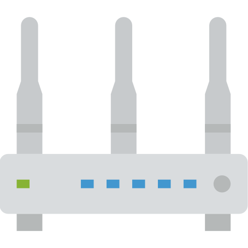 Wifi router Aphiradee (monkik) Flat icon