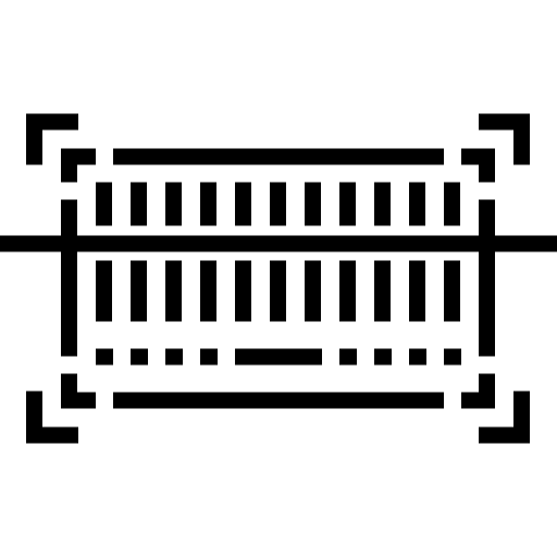 Штрих-код Detailed Straight Lineal иконка