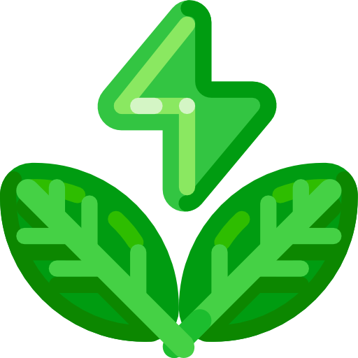 Green energy Adib Sulthon Flat icon
