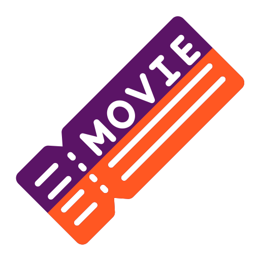 filmticket Generic color fill icoon