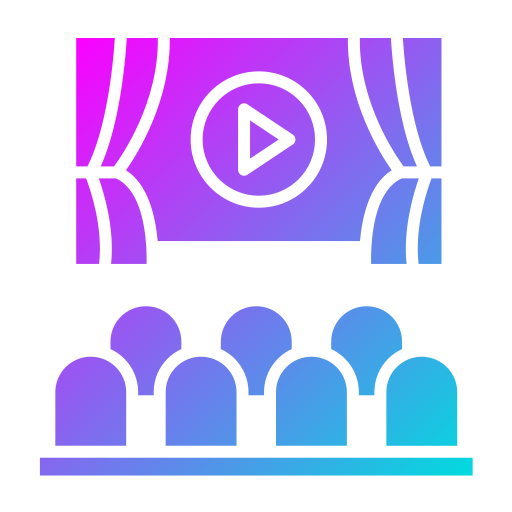 Cinema Generic gradient fill icon