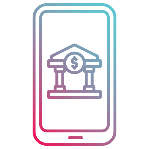 mobile banking Generic gradient outline icon