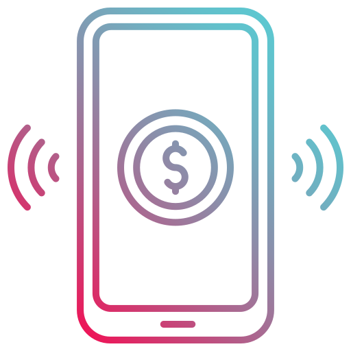 Mobile payment Generic gradient outline icon
