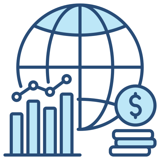 Économie mondiale Generic color lineal-color Icône