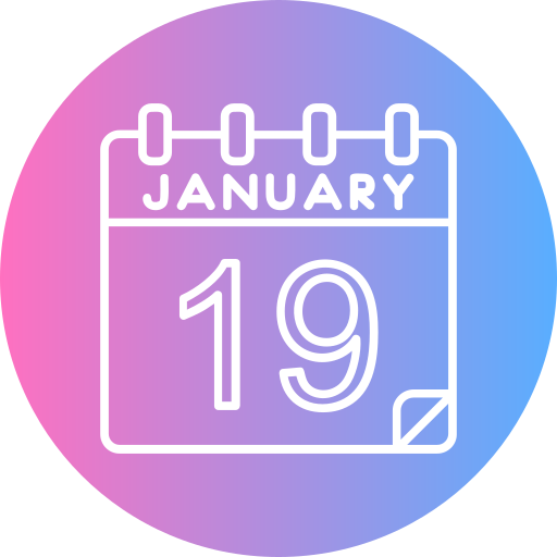 januari Generic gradient fill icoon